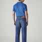 Men's 568 Blue Loose Fit Mid Rise Jeans - Back View