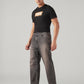 Men's 568 Charcoal Grey Loose Fit Mid Rise Jeans - SIde View