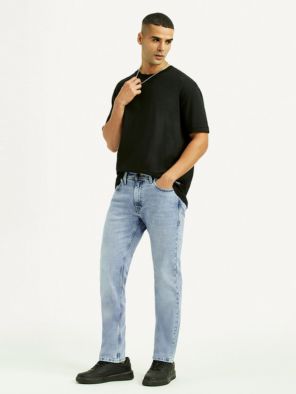 Men's 511 Light Blue Slim Fit Mid Rise Jeans - 4eb600bb-376f-4b9b-8371-782ed2d86a48 View