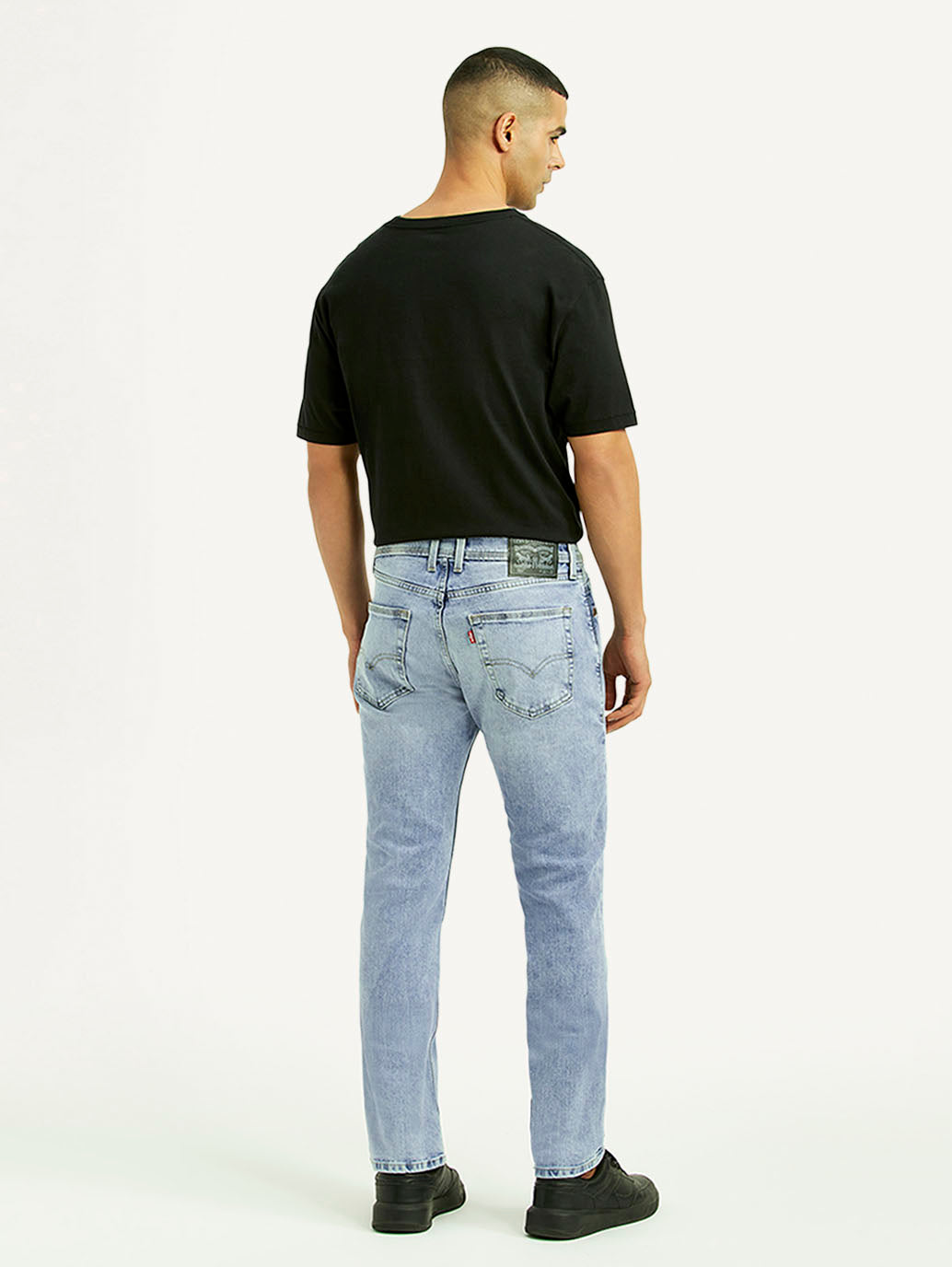 Men's 511 Light Blue Slim Fit Mid Rise Jeans - Back View