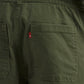 Men's Olive Tapered Fit Cargo Trousers - Detail View