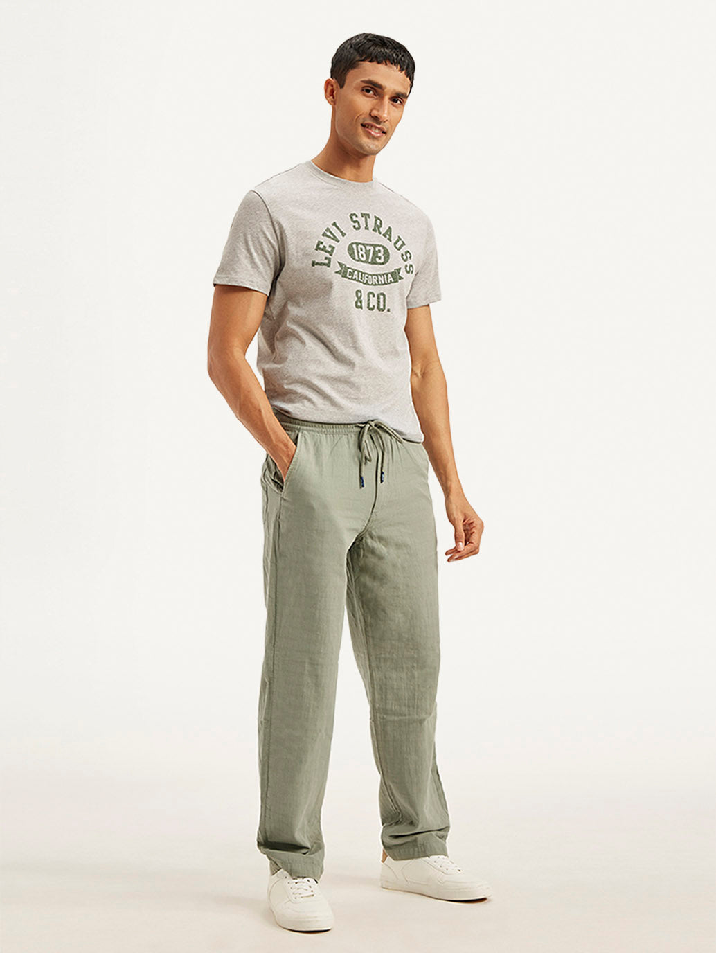 Men's Grey Loose Straight Fit Chino Trousers – Levis India Store
