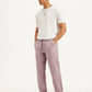 Men's Mauve Loose Straight Fit Chino Trousers - 936de039-bc65-479a-8000-cc6a0724c088 View