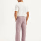 Men's Mauve Loose Straight Fit Chino Trousers - 9b54e2f9-c47b-4310-b2d0-30443c5c6964 View