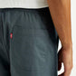 Men's Blue Loose Fit Mid Rise Joggers - Detail View
