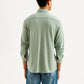 Men's Solid Slim Fit Knit Shirt - Back View