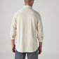 Men's Solid Slim Fit Interlock Shirt - Back View