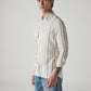 Men's Striped Slim Fit Waffle Shirt - Side View