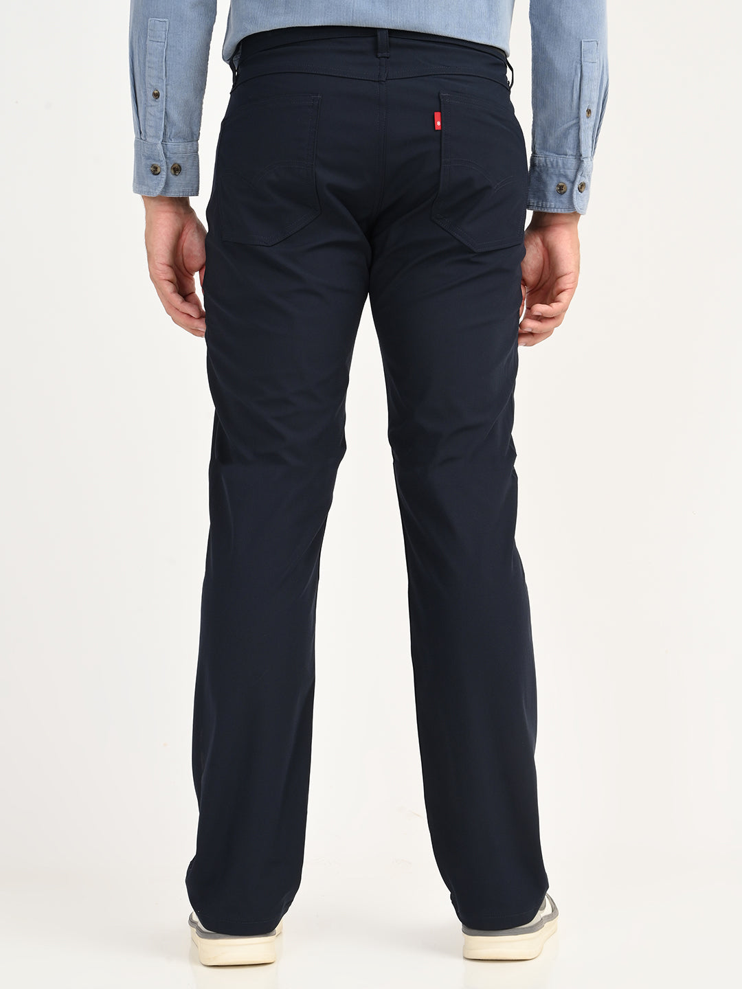 Men's 514 Navy Straight Fit Tech Pant - back View