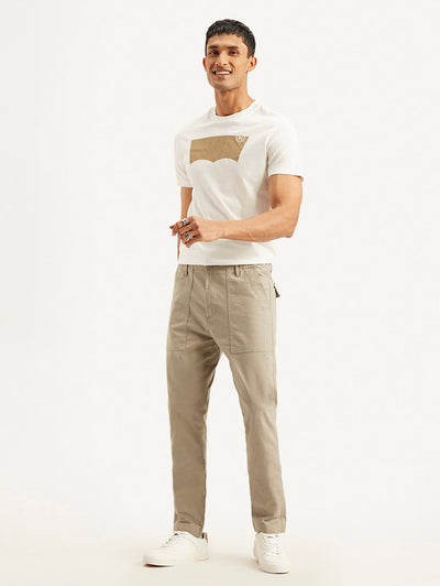 levi's Men's Beige Slim Fit Utility Linen Trousers-picture-25