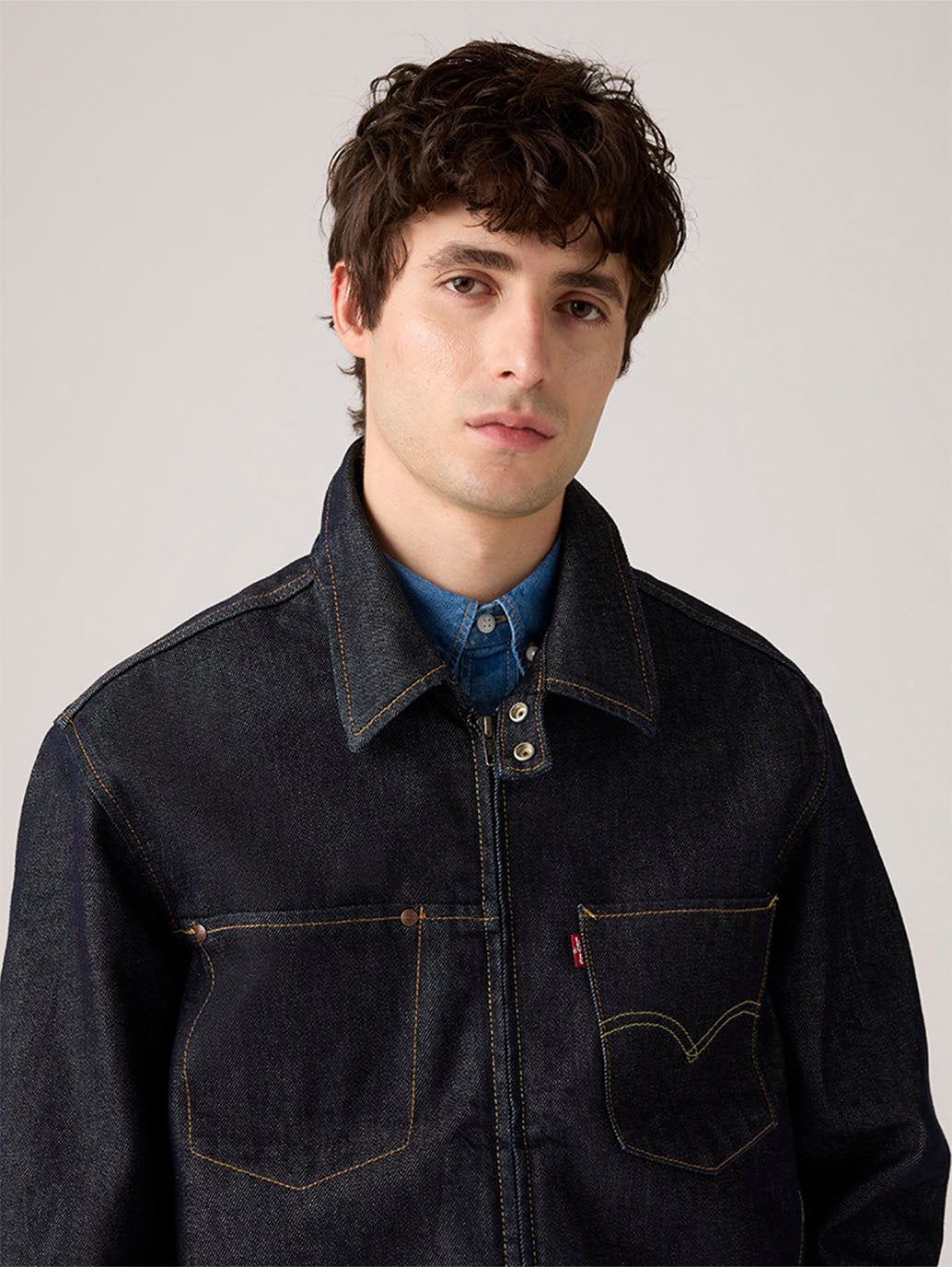 FARAH×is-ness 22SS WIDE TRUCKER JACKET Men's Twist Trucker Jacket – Levis India Store