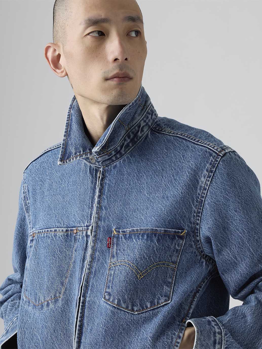 FARAH×is-ness 22SS WIDE TRUCKER JACKET Men's Twist Trucker Jacket – Levis India Store