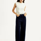 Women's Redloop Ribcage Wide Leg Fit High Rise Jeans - Styleshot View