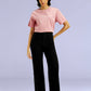 Women's Redloop Black Ribcage Bell Bottom Wide Leg Fit High Rise Jeans - 0a894af9-6401-40da-8368-414e38e85ac0 View