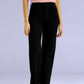 Women's Redloop Black Ribcage Bell Bottom Wide Leg Fit High Rise Jeans - c94206a5-74ab-4b5b-85e2-9e26d3256e68 View