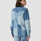 Women's Patchwork Iconic Western Denim Shirt - Back View