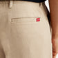 Men's Green Relaxed Straight Fit Linen Chinos - Detail View