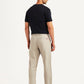 Men's Beige Relaxed Fit Linen Chinos - Back View
