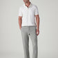 Men's Grey Authentic Relaxed Fit Mid Rise Linen Chinos - Styleshot View