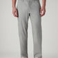 Men's Grey Authentic Relaxed Fit Mid Rise Linen Chinos - Front View