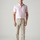 Men's Beige Authentic Relaxed Fit Mid Rise Linen Chinos - Front View