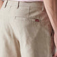 Men's Beige Authentic Relaxed Fit Mid Rise Linen Chinos - Detail View
