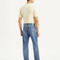 Men's 505 Blue Straight Fit Mid Rise Jeans - Back View