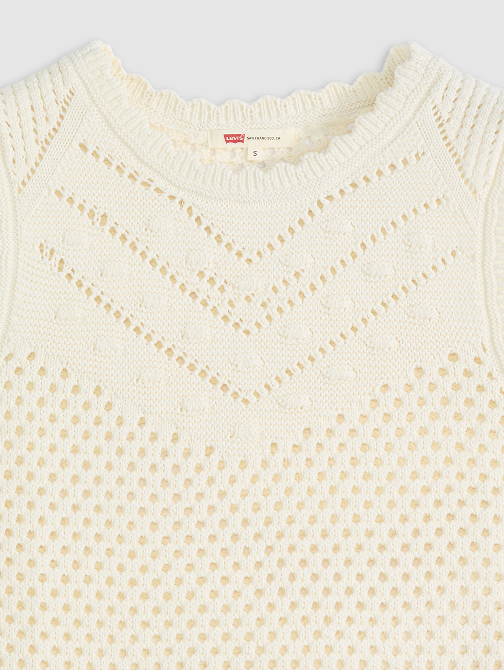 Women's Adrienne Crochet Tank Top - Detail View