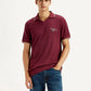Men's Solid Maroon Slim Fit Polo T-shirt - Styleshot View