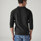 Men's Solid Regular Fit Sweater - Back View