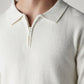 Men's Solid Regular Fit Zip Collar Sweater - Detail View