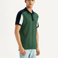 Men's Colorblock Multi Color Slim Fit Polo T-shirt - Side View