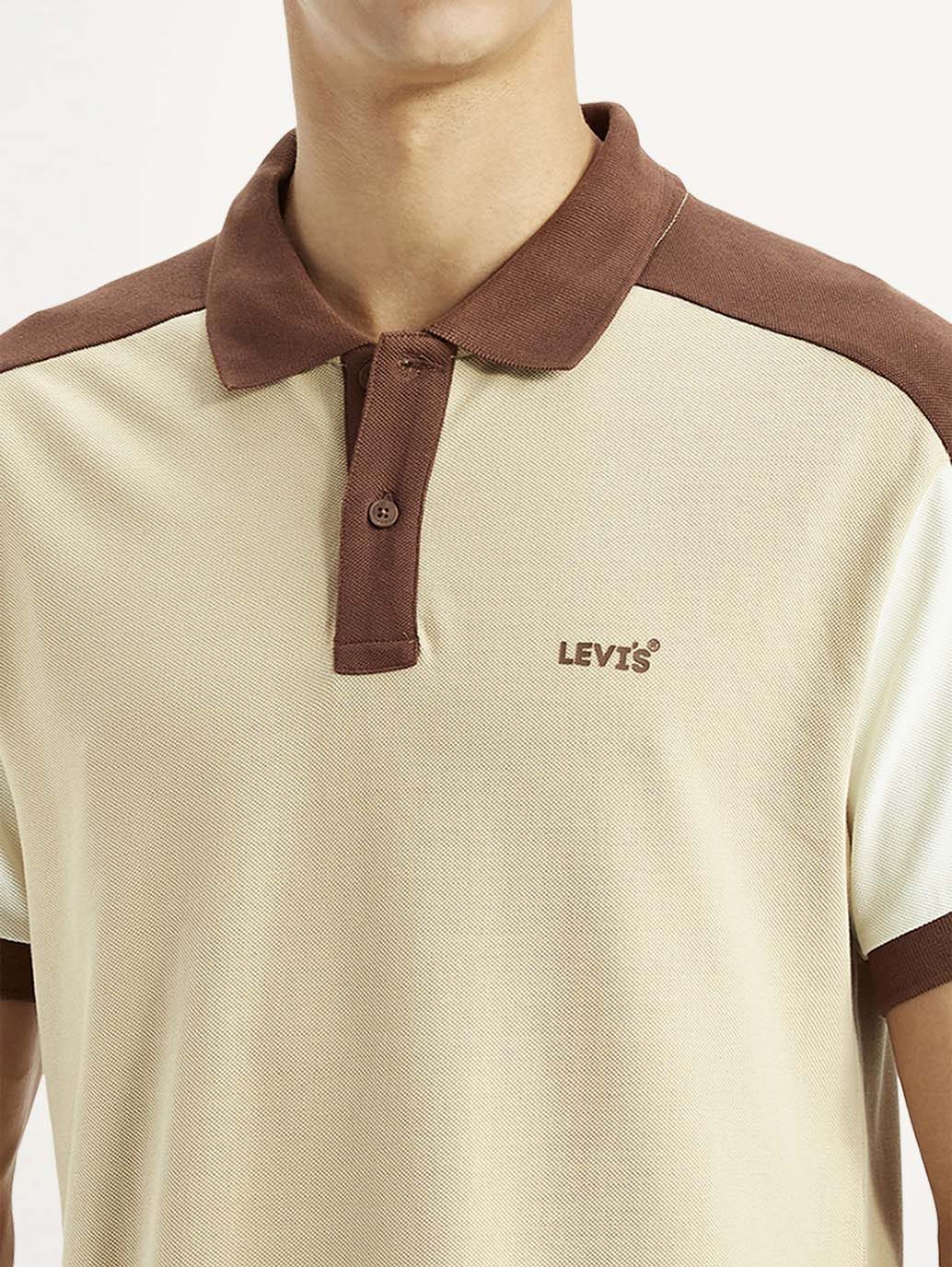 Men's Colorblock Multi Color Slim Fit Polo T-shirt - Detail View