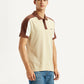 Men's Colorblock Multi Color Slim Fit Polo T-shirt - Side View