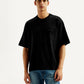 Men's Solid Loose Fit T-shirt - Front View
