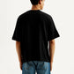 Men's Solid Loose Fit T-shirt - Back View