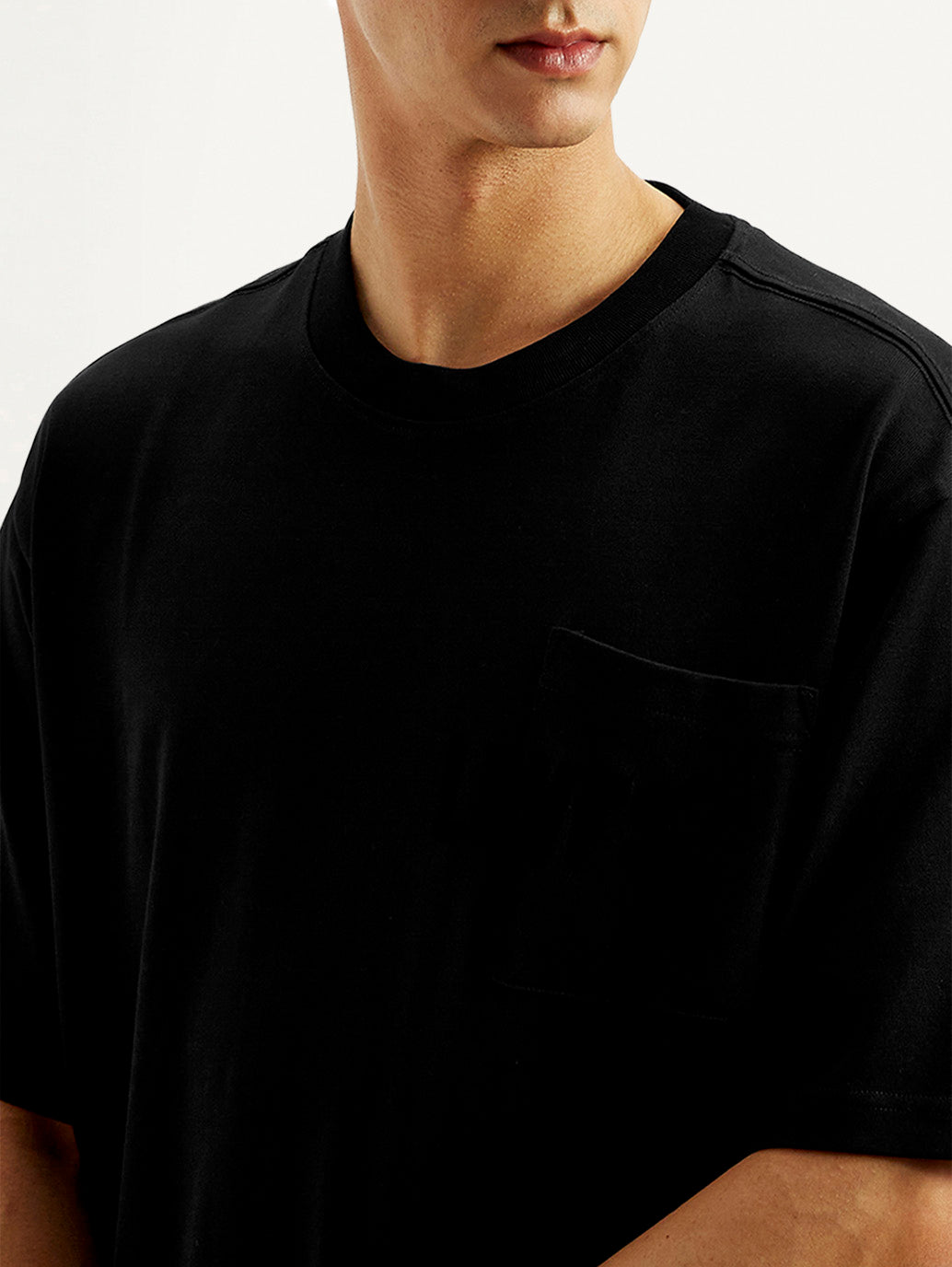 Men's Solid Loose Fit T-shirt - 20 View