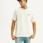 Men's Typography Off White Crew Neck T-shirt - Styleshot View