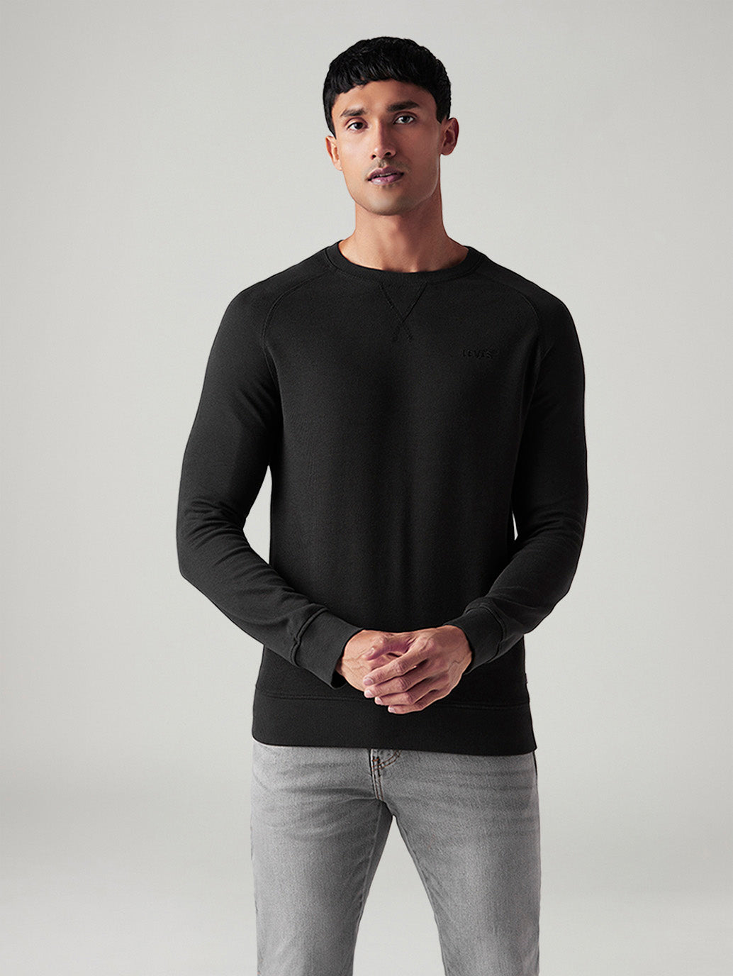 Men's Solid Regular Fit T-Shirt - Front View