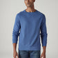 Men's Solid Regular Fit Waffle T-Shirt - Front View