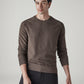 Men's Solid Regular Fit Waffle T-Shirt - Front View