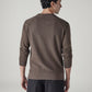 Men's Solid Regular Fit Waffle T-Shirt - Back View