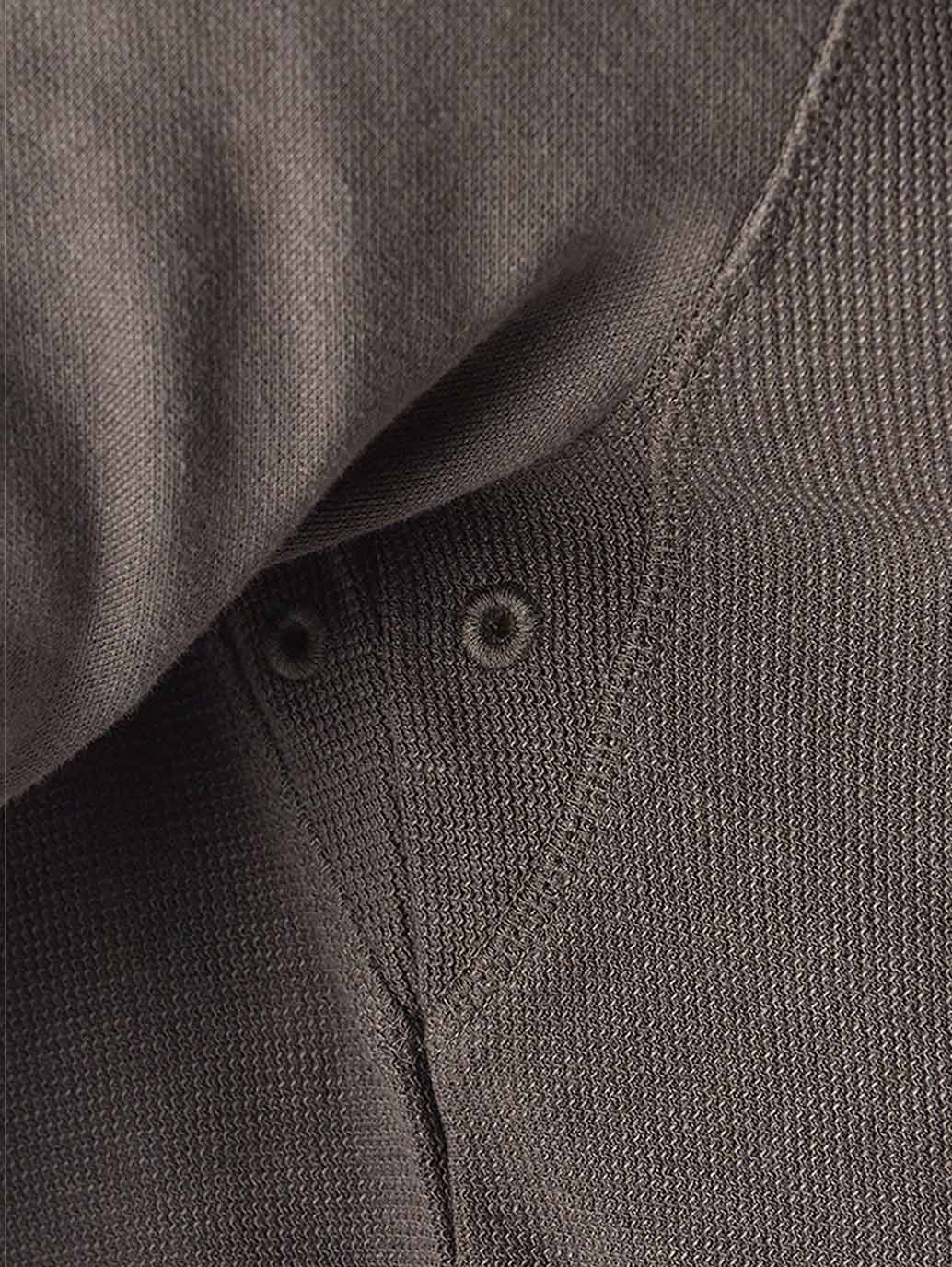 Men's Solid Regular Fit Waffle T-Shirt - 20 View