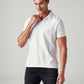Men's Solid Slim Fit Textured Polo T-Shirt - Styleshot View