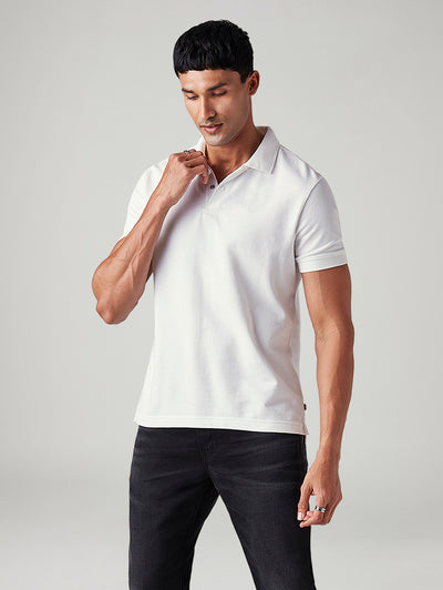 levi's Men's Solid Slim Fit Textured Polo T-Shirt-picture-13