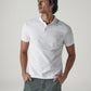 Men's Self Design White Polo T-shirt - Styleshot View