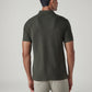 Men's Solid Regular Fit Polo T-shirt - Back View