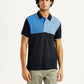Men's Colorblock Slim Fit Polo T-Shirt - Front View