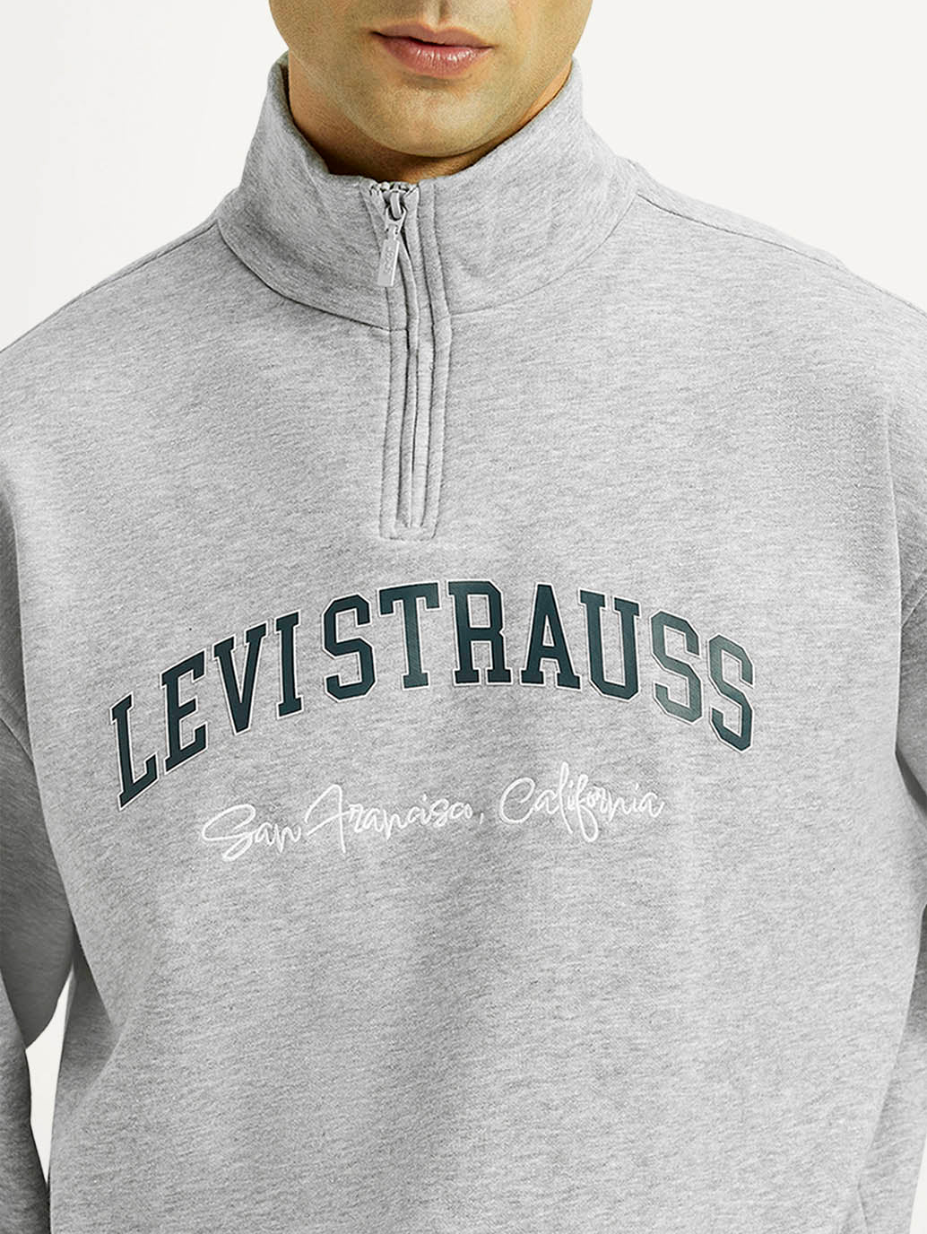 Men's Brand Logo Regular Fit Sweatshirt - Detail View