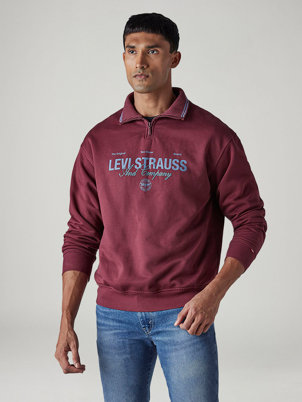 Men's Typography Printed Regular Fit Sweatshirt - 20 View